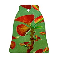 Tropical Floral Print Bell Ornament (2 Sides) by dflcprints