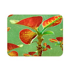 Tropical Floral Print Double Sided Flano Blanket (mini)  by dflcprints