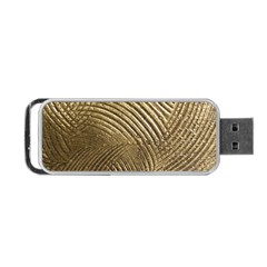 Brushed Gold 050549 Portable Usb Flash (one Side) by AlteredStates