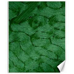 Woven Skin Green Canvas 16  X 20   by InsanityExpressed