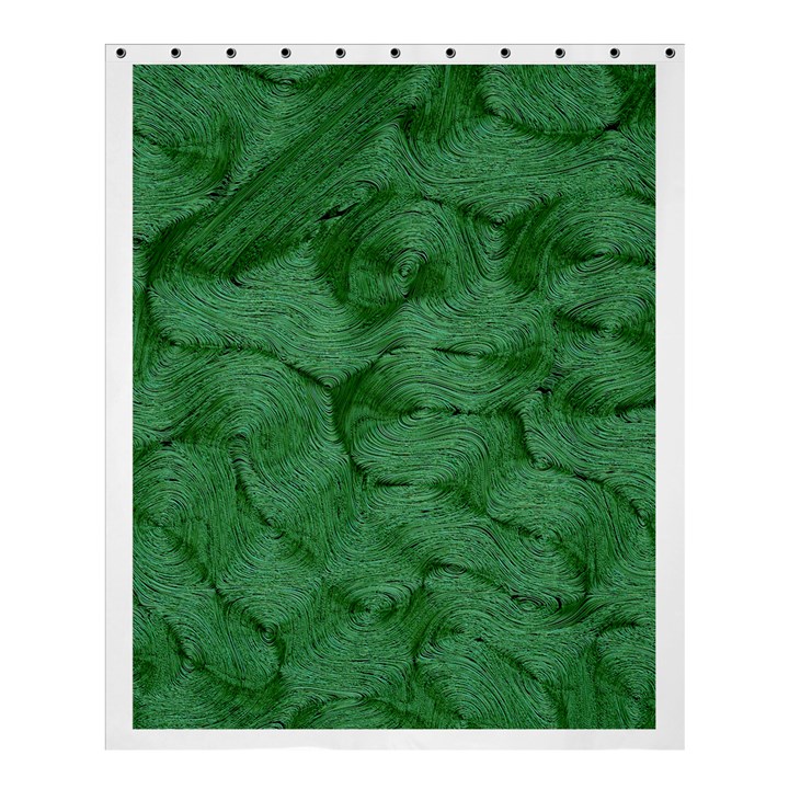 Woven Skin Green Shower Curtain 60  x 72  (Medium) 