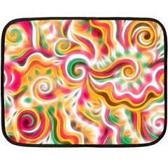 Sunshine Swirls Double Sided Fleece Blanket (mini)  by KirstenStar