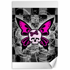 Skull Butterfly Canvas 20  X 30  