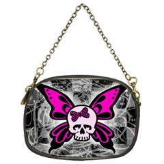 Skull Butterfly Chain Purses (two Sides) 