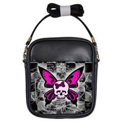 Skull Butterfly Girls Sling Bags