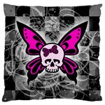 Skull Butterfly Standard Flano Cushion Cases (Two Sides)  Front