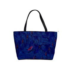 Blue Sphere Shoulder Handbags by InsanityExpressed