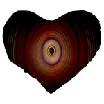 Colour Twirl Large 19  Premium Heart Shape Cushions Back