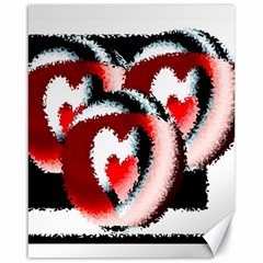 Heart Time 3 Canvas 16  X 20  