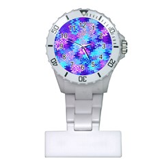Blue And Purple Marble Waves Nurses Watches by KirstenStar