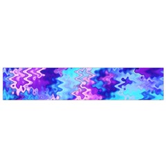 Blue And Purple Marble Waves Flano Scarf (small)  by KirstenStar