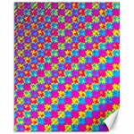 Crazy Yellow and Pink Pattern Canvas 11  x 14   10.95 x13.48  Canvas - 1