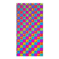 Crazy Yellow And Pink Pattern Shower Curtain 36  X 72  (stall)  by KirstenStar