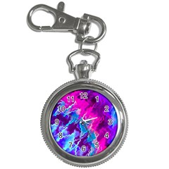 Stormy Pink Purple Teal Artwork Key Chain Watches by KirstenStar