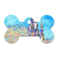 Castle For A Princess Dog Tag Bone (two Sides)