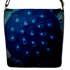Blue Plant Flap Messenger Bag (s) by InsanityExpressed