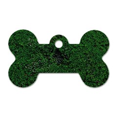 Green Moss Dog Tag Bone (two Sides) by InsanityExpressed