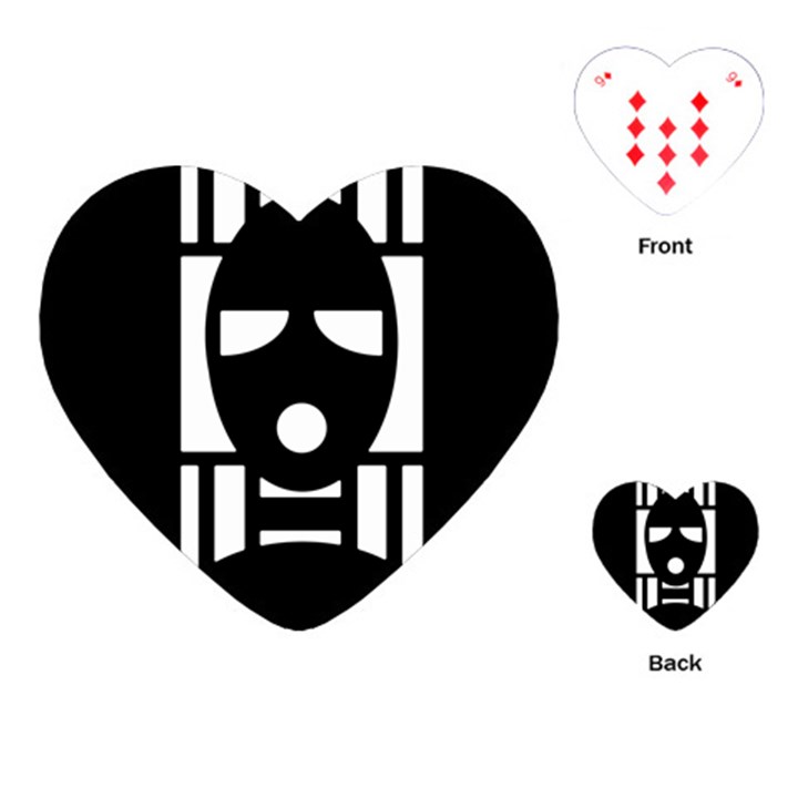 Masked Playing Cards (Heart) 