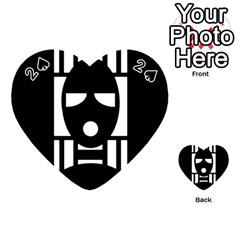 Masked Playing Cards 54 (heart)  by ArtistRoseanneJones