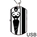 Submissive Dog Tag USB Flash (One Side) Front