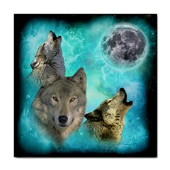 Wolves Shiney Grim Moon 3000 Ceramic Tile by ratherkool