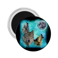 Wolves Shiney Grim Moon 3000 2 25  Magnets by ratherkool