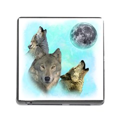 Wolves Shiney Grim Moon 3000 Memory Card Reader (square)