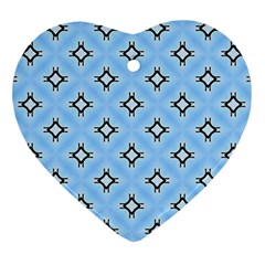 Cute Pretty Elegant Pattern Heart Ornament (2 Sides)