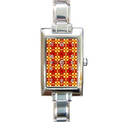 Cute Pretty Elegant Pattern Rectangle Italian Charm Watches