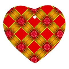 Cute Pretty Elegant Pattern Ornament (Heart) 