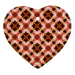 Cute Pretty Elegant Pattern Heart Ornament (2 Sides) Front