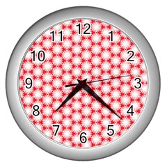 Cute Pretty Elegant Pattern Wall Clocks (Silver) 