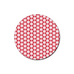 Cute Pretty Elegant Pattern Rubber Coaster (Round) 