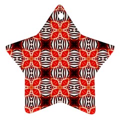 Cute Pretty Elegant Pattern Star Ornament (two Sides)  by GardenOfOphir