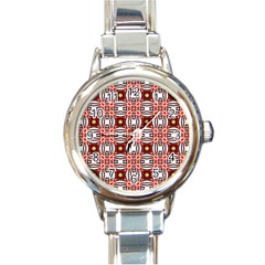 Cute Pretty Elegant Pattern Round Italian Charm Watches