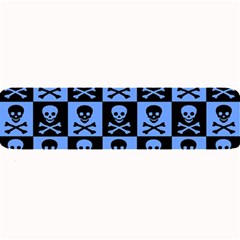 Blue Skull Checkerboard Large Bar Mats