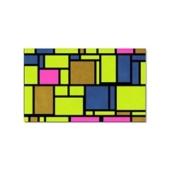 Squares And Rectangles Sticker Rectangular (10 Pack) by LalyLauraFLM