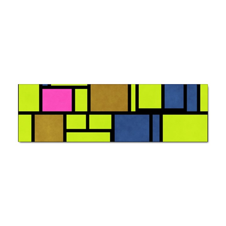 Squares and rectangles Sticker Bumper (100 pack)