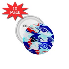 Wavy Chaos 1 75  Button (10 Pack)  by LalyLauraFLM