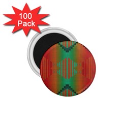 Striped Tribal Pattern 1 75  Magnet (100 Pack) 