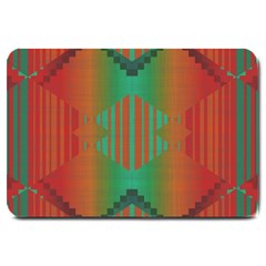 Striped Tribal Pattern Large Doormat by LalyLauraFLM