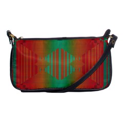 Striped Tribal Pattern Shoulder Clutch Bag by LalyLauraFLM