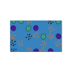 Circles And Snowflakes Sticker Rectangular (10 Pack) by LalyLauraFLM