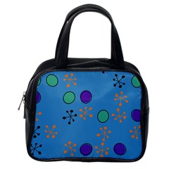 Circles And Snowflakes Classic Handbag (one Side) by LalyLauraFLM