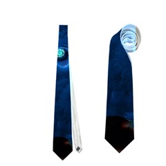 Blue Plant Neckties (two Side)  by InsanityExpressedSuperStore