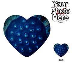 Blue Plant Multi-purpose Cards (heart)  by InsanityExpressedSuperStore