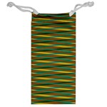 Diagonal stripes pattern Jewelry Bag Back