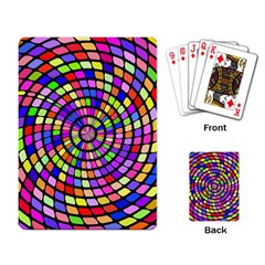 Colorful Whirlpool Playing Cards Single Design by LalyLauraFLM