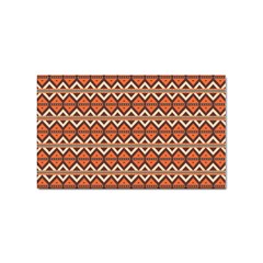 Brown Orange Rhombus Pattern Sticker Rectangular (10 Pack) by LalyLauraFLM