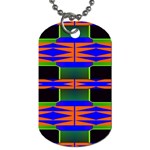 Distorted shapes pattern Dog Tag (Two Sides) Front